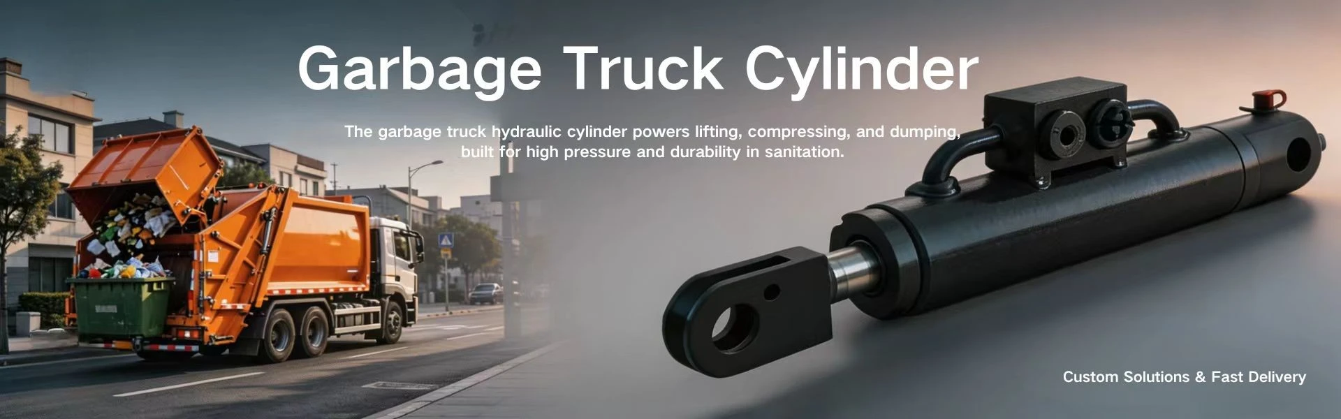 Cilindro de caminhão de lixo