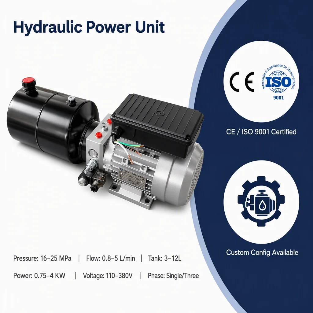 Unidade de energia hidráulica DC