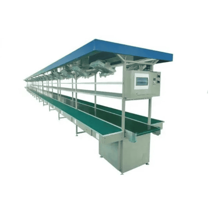 Linha de montagem de peças eletrônicas