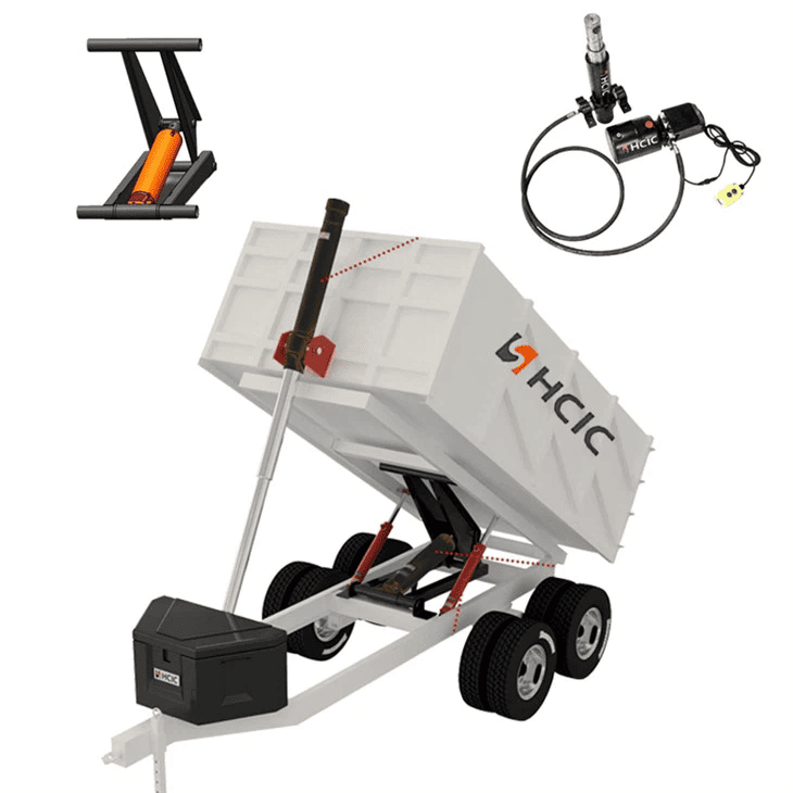 Grandes toneladas de cilindro de óleo hidráulico de alta pressão de HSG para reboque de descarga